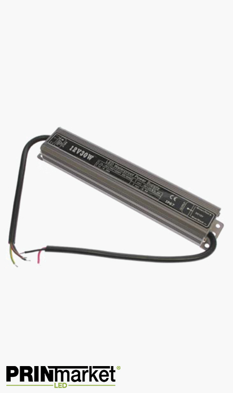 Transformateur LED 12V - 30 watts - Non dimmable - Étanche IP67
