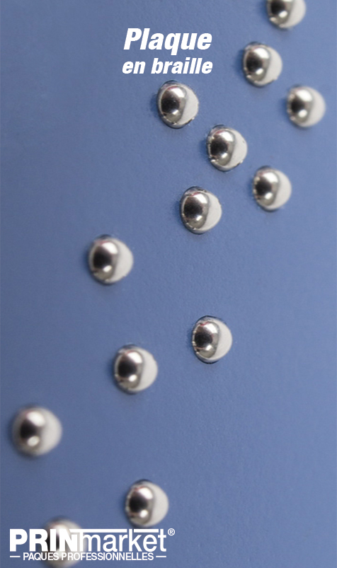 PLAQUE EN BRAILLE