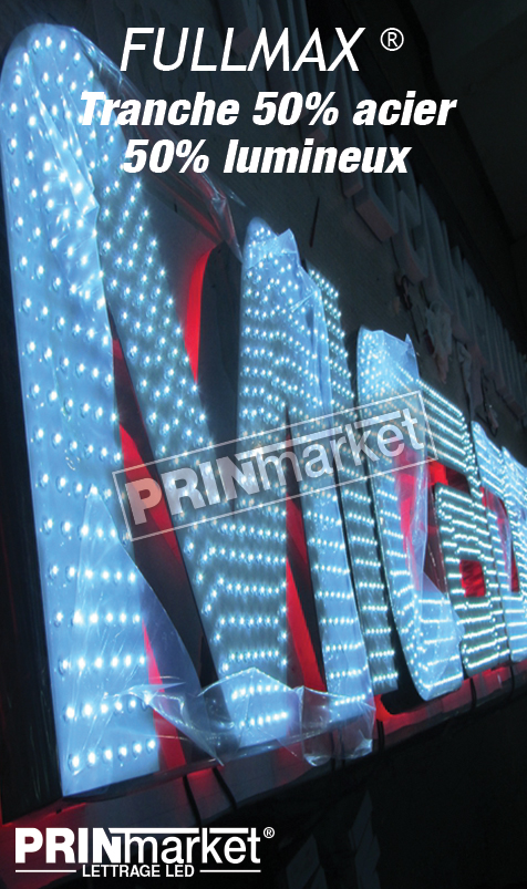 Lettrage Led FULLMAX® (powerfull + pmma)