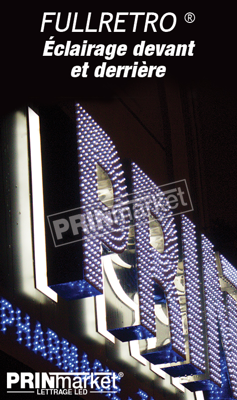 Lettrage Led FULLRETRO® (powerfull + retro)