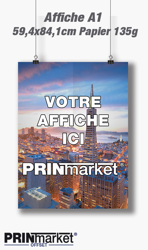 Affiche A1 59,4 cm X 84,1 cm Papier 135g