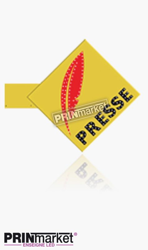 enseigne presse LED