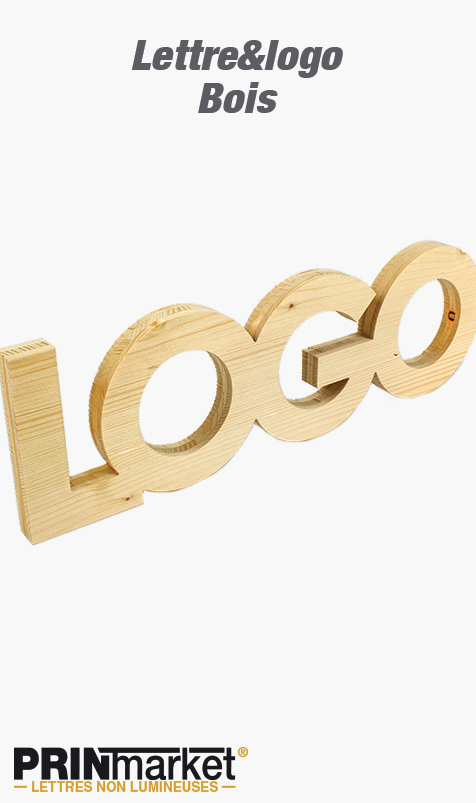 Lettre&logo Bois