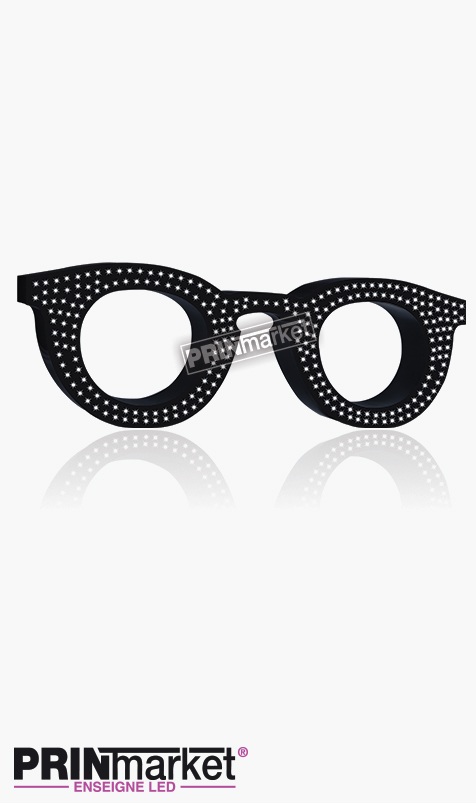 Lunettes LED Paul and Jo Bangali 21, Acier Noir, Leds Blanches