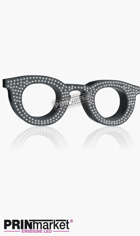 Lunettes LED Paul and Jo Bangali 21, Acier Gris Anthracite, Leds Blanches