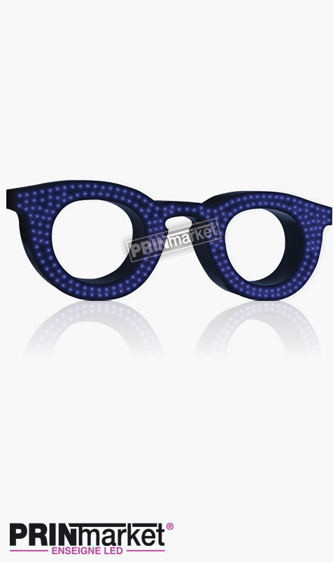 Lunettes LED Paul and Jo Bangali 21, Acier Noir, Leds Bleues