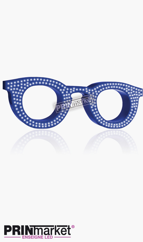 Lunettes LED Paul and Jo Bangali 21, Acier Bleu, Leds Bleues
