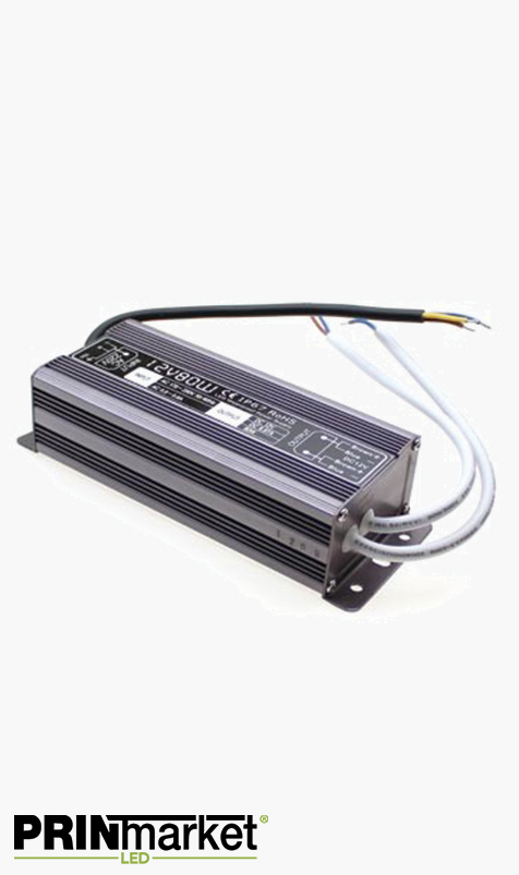 Transformateur LED 12V - 80 watts - Non dimmable - Étanche IP67