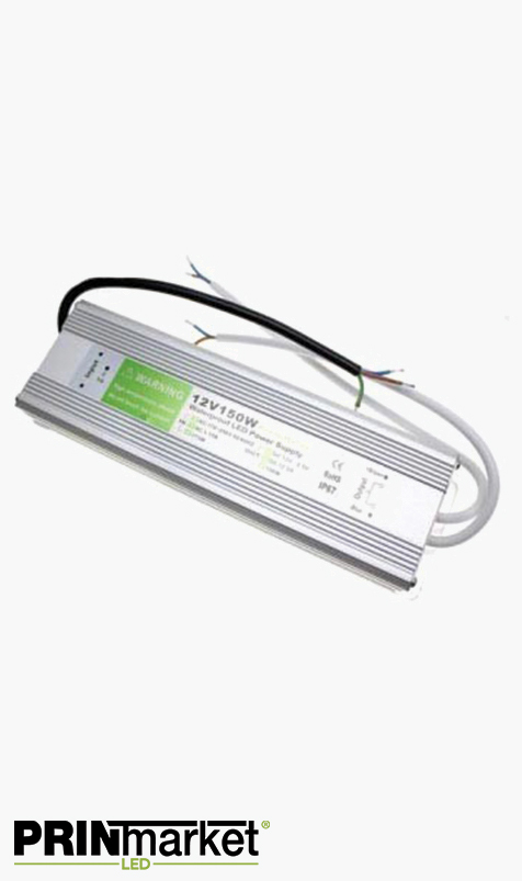 Transformateur LED 12V - 150 watts - Non dimmable - Étanche IP67