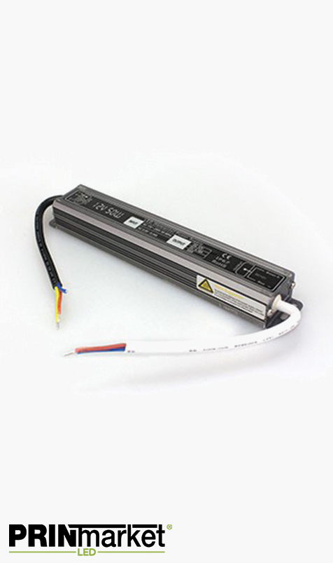 Transformateur LED 12V - 50 watts - Non dimmable - Étanche IP67
