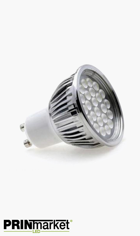 Ampoule LED GU10 - 5 watts (équiv. 60w) - Diffusion moyenne 60°