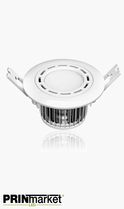 Kit Plafonnier LED encastrable - 5 watts (équiv. 35w) - Diam. 90 mm
