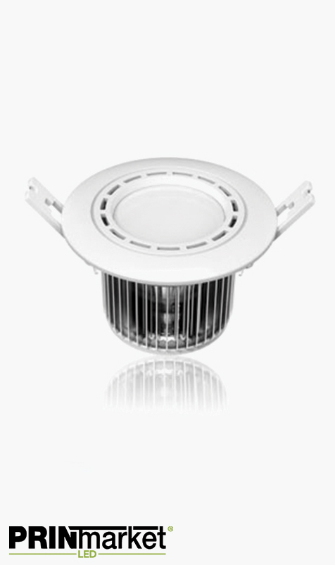 Kit Plafonnier LED encastrable - 9 watts (équiv. 55w) - Diam. 102 mm
