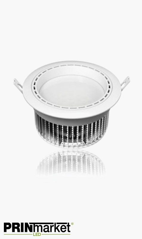 Kit Plafonnier LED encastrable - 24 watts (équiv. 110w) - Diam. 195 mm